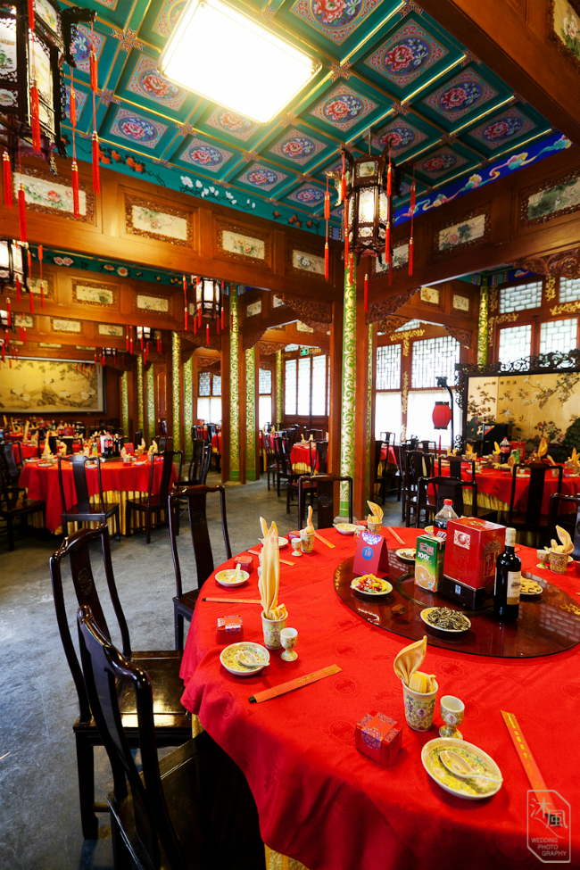 中式餐桌布置,宴会厅,
