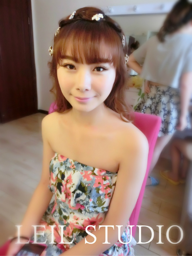 森女新娘发型,