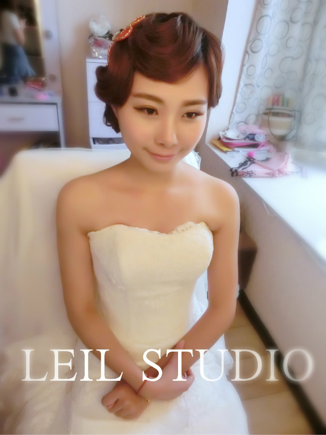 复古中式新娘妆容,彩妆,