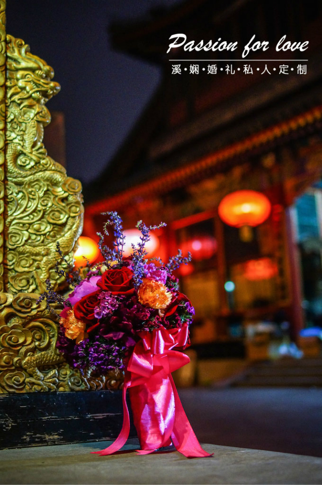中式婚礼庭院,