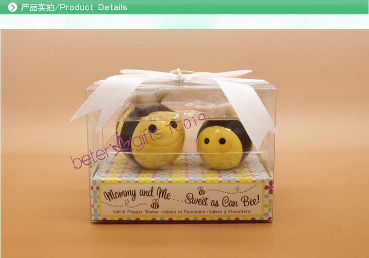 新娘回礼 TC019 baby Bee Ceramic Honeybee Salt and Pepper Shakers