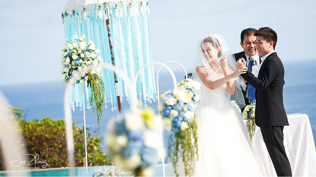 马伊咪海岛明星婚礼,Bali巴厘岛KarmaKandara悬崖泳池,婚礼跟拍,