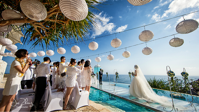 婚礼跟拍,海景巴厘岛,明星婚礼,