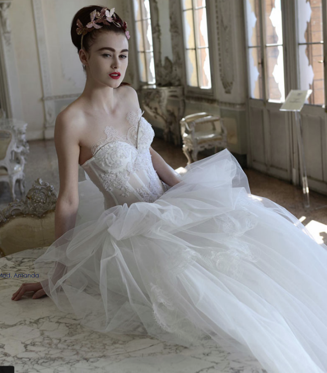 Atelier Aimee,抹胸婚纱,2015秋冬纽约婚纱周,