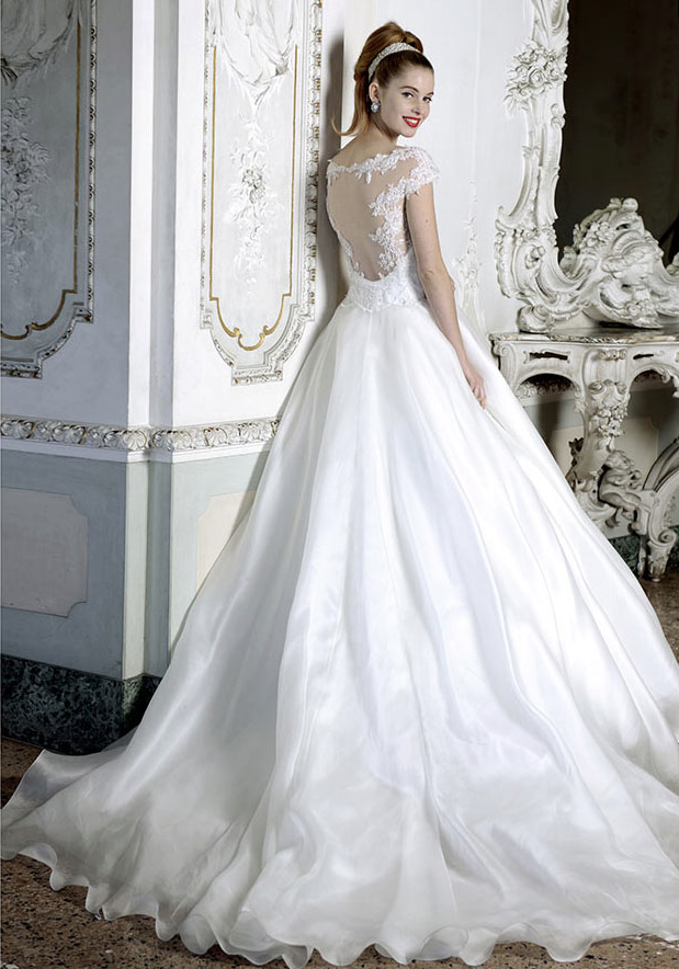 Atelier Aimee,蓬蓬裙露背婚纱,2015秋冬纽约婚纱周,