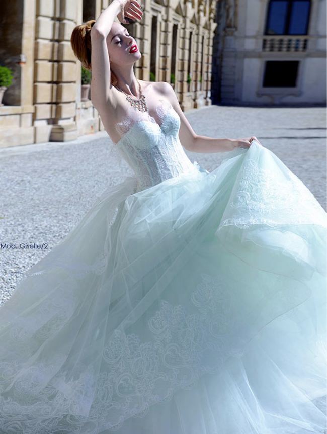 Atelier Aimee,抹胸蓬蓬裙婚纱,2015秋冬纽约婚纱周,