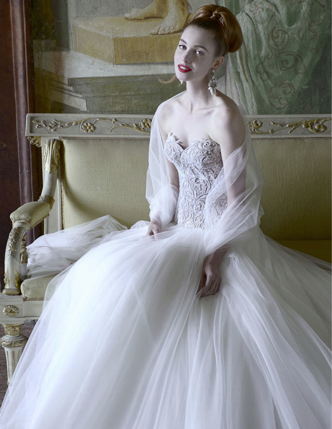 Atelier Aimee,抹胸婚纱,2015秋冬纽约婚纱周,