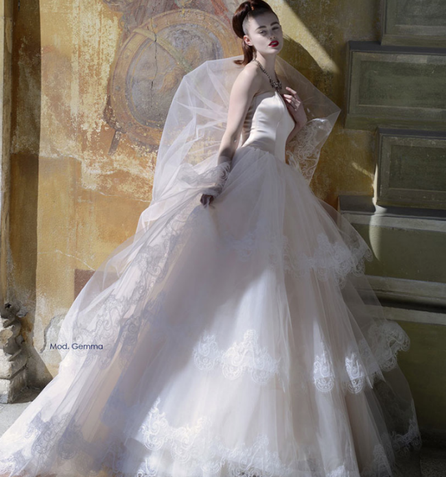 Atelier Aimee,抹胸蓬蓬裙婚纱,2015秋冬纽约婚纱周,