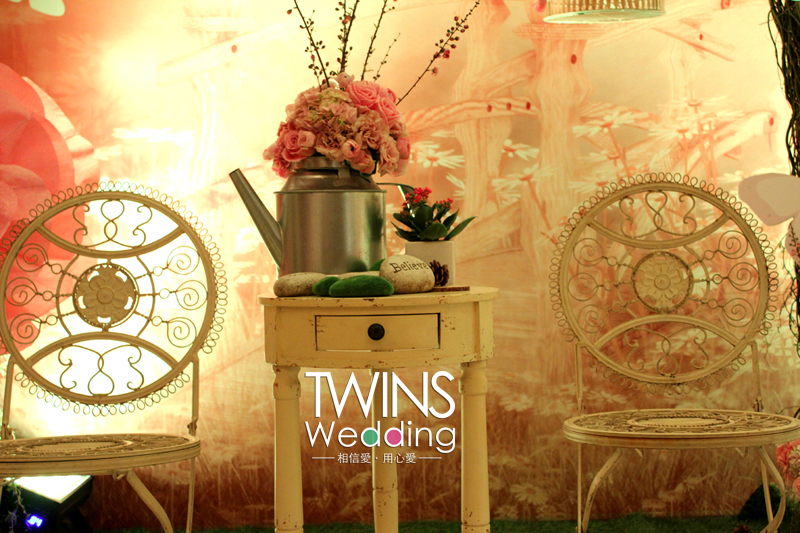 春日,花园,午后,