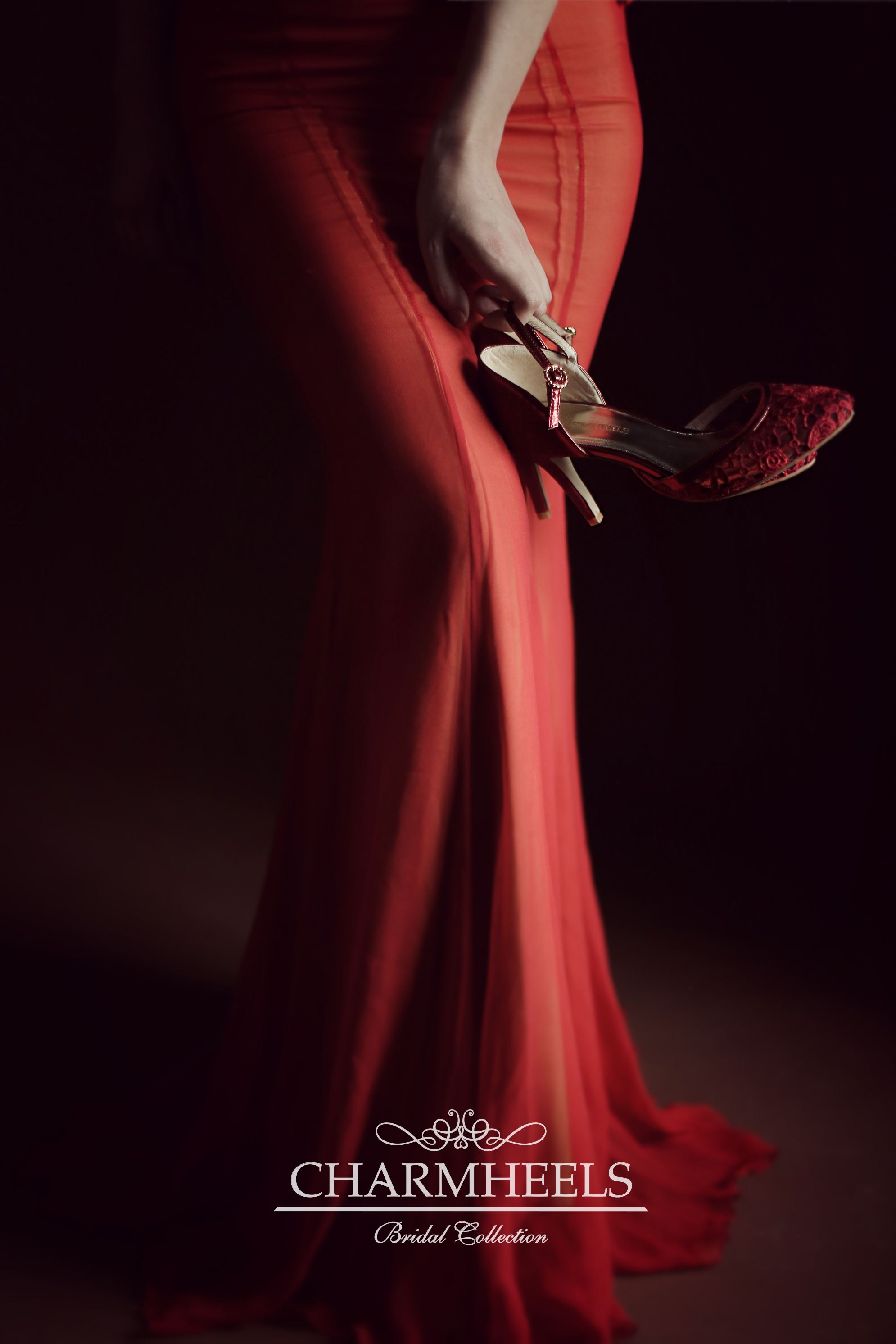 红色,蕾丝,复古,