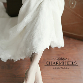 CHARMHEELS婚鞋:平淡的小幸福  白色镂空气质婚鞋