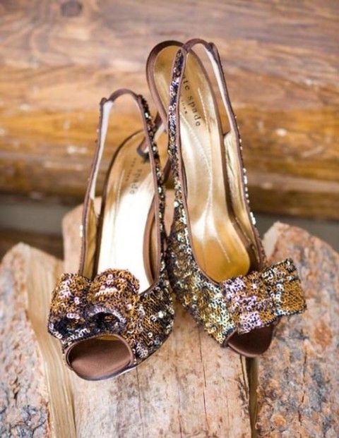 婚鞋,亮片,