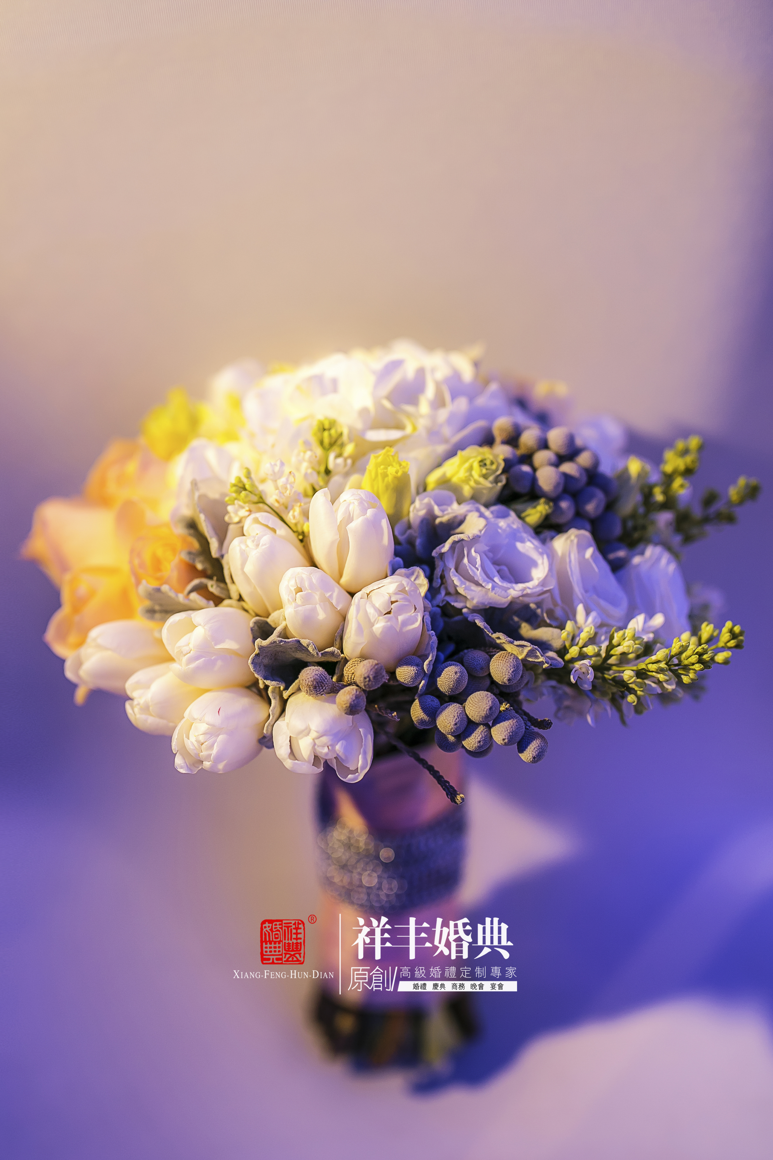 手捧花,