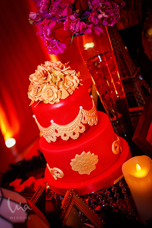 翻糖蛋糕,奢华大气婚礼,