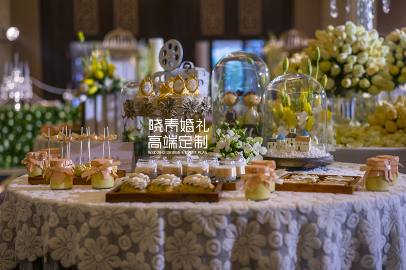 森系,甜品桌,