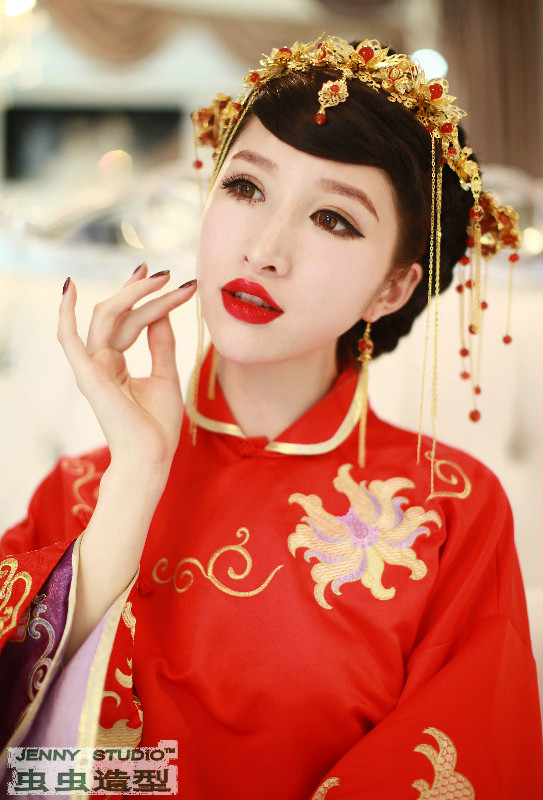 中式新娘造型,