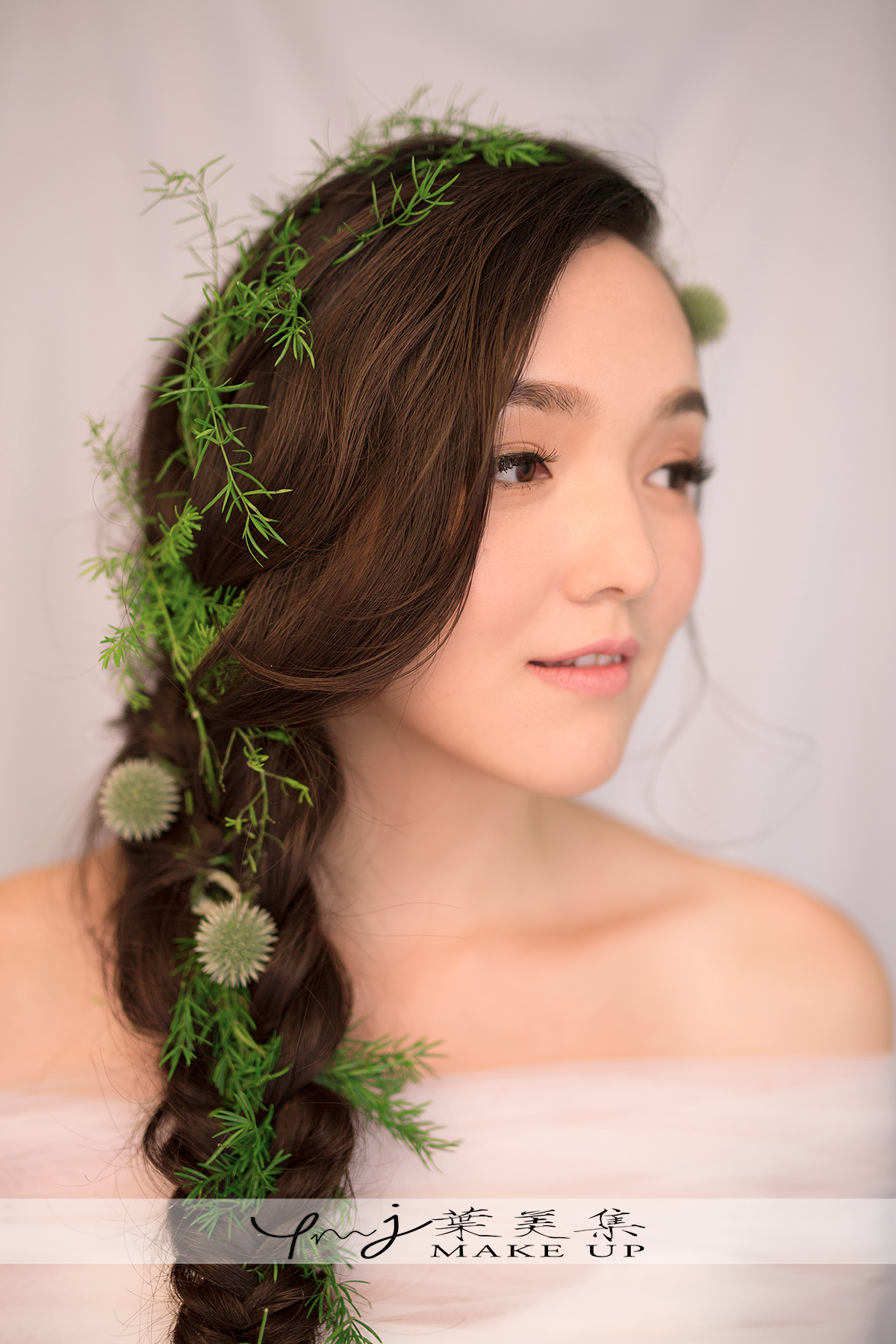 头饰,森系,编发,