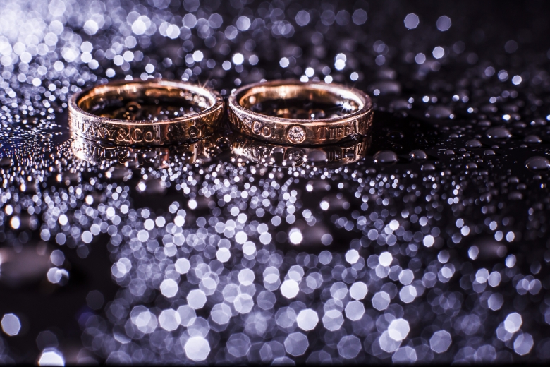 婚戒,对戒,钻戒特写,