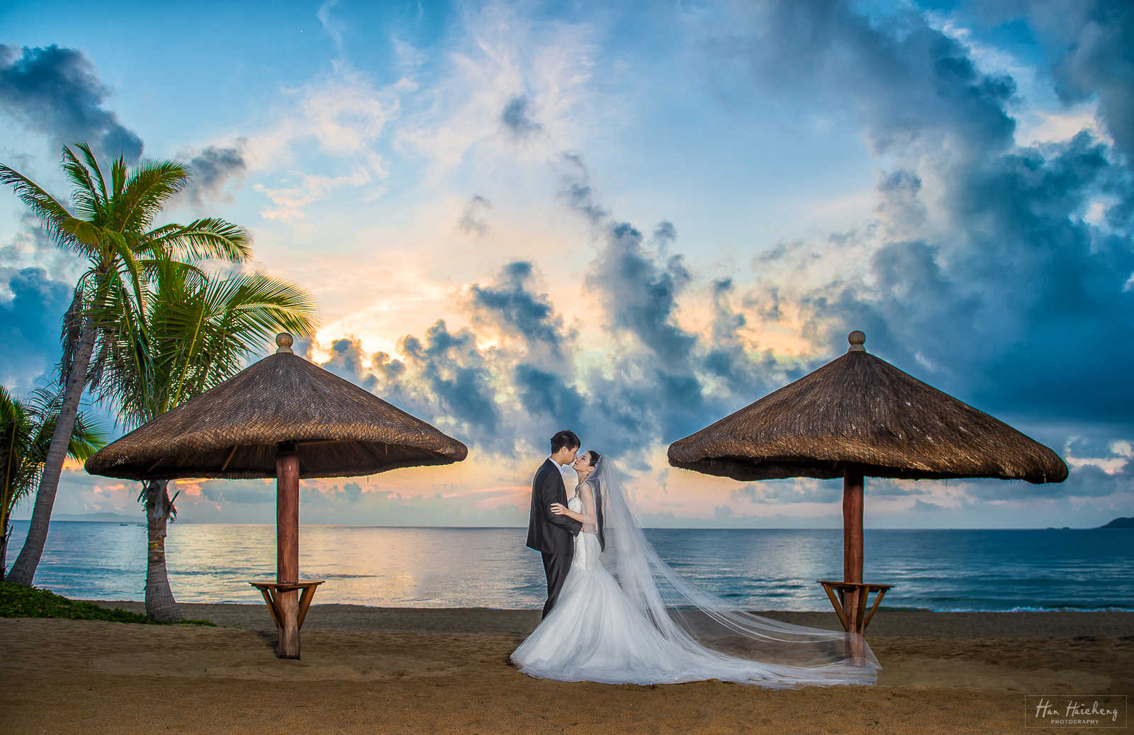 三亚旅行婚纱照,海边婚纱照,