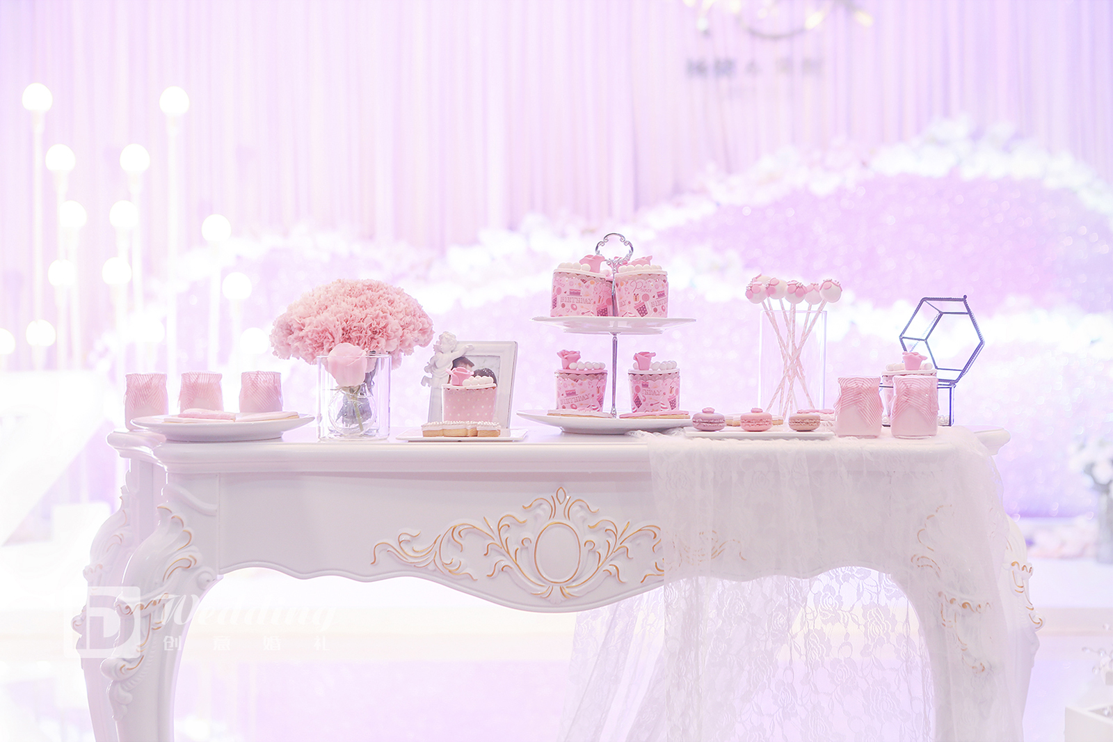甜品桌,唯美梦幻风婚礼,