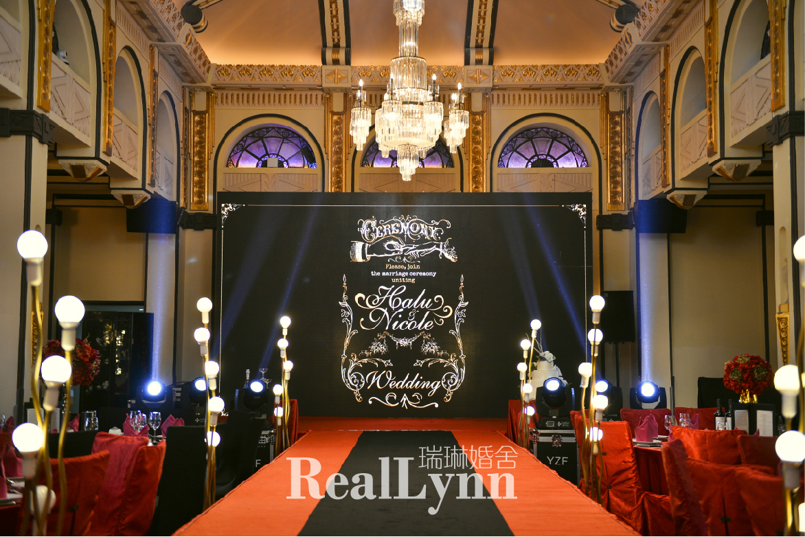 仪式区,路引,复古婚礼,