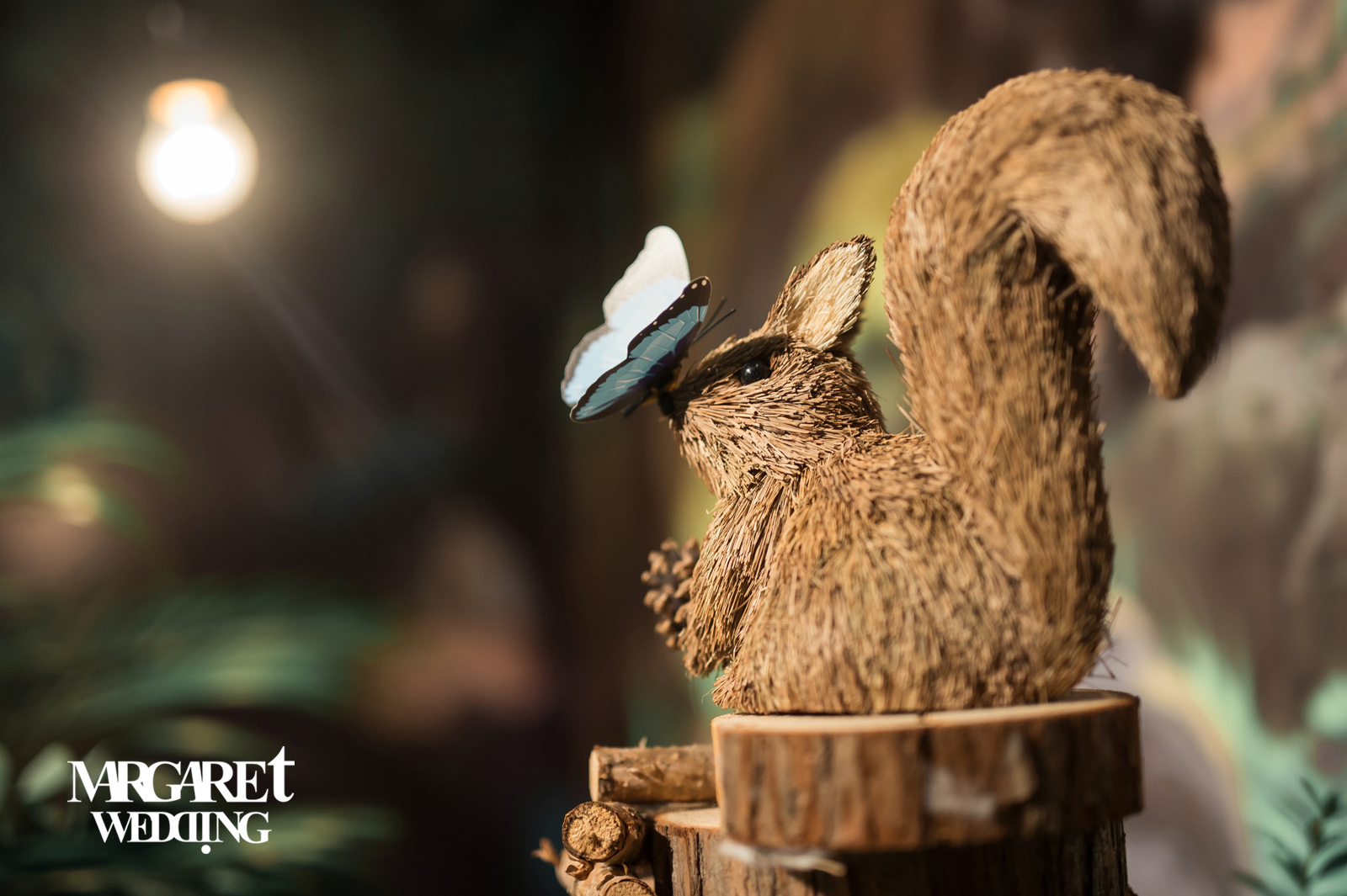 森系道具,松鼠,蝴蝶,