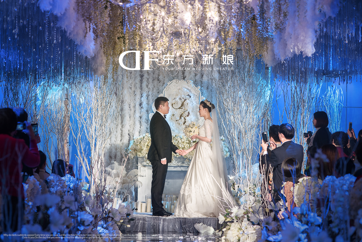 仪式区,婚礼跟拍,冰雪主题婚礼,