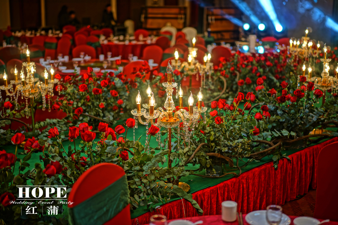 复古婚礼,婚礼布置,烛台,