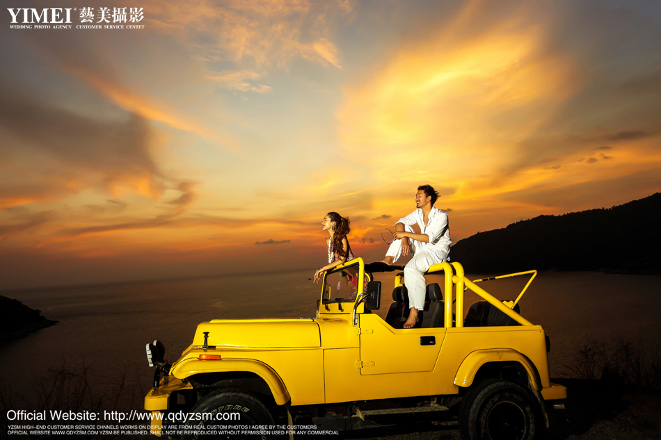 普吉岛旅拍,婚纱照,越野车,
