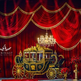 广州尚菲丝特高端婚礼策划:红金色欧式宫廷风婚礼《泊希尔宫》