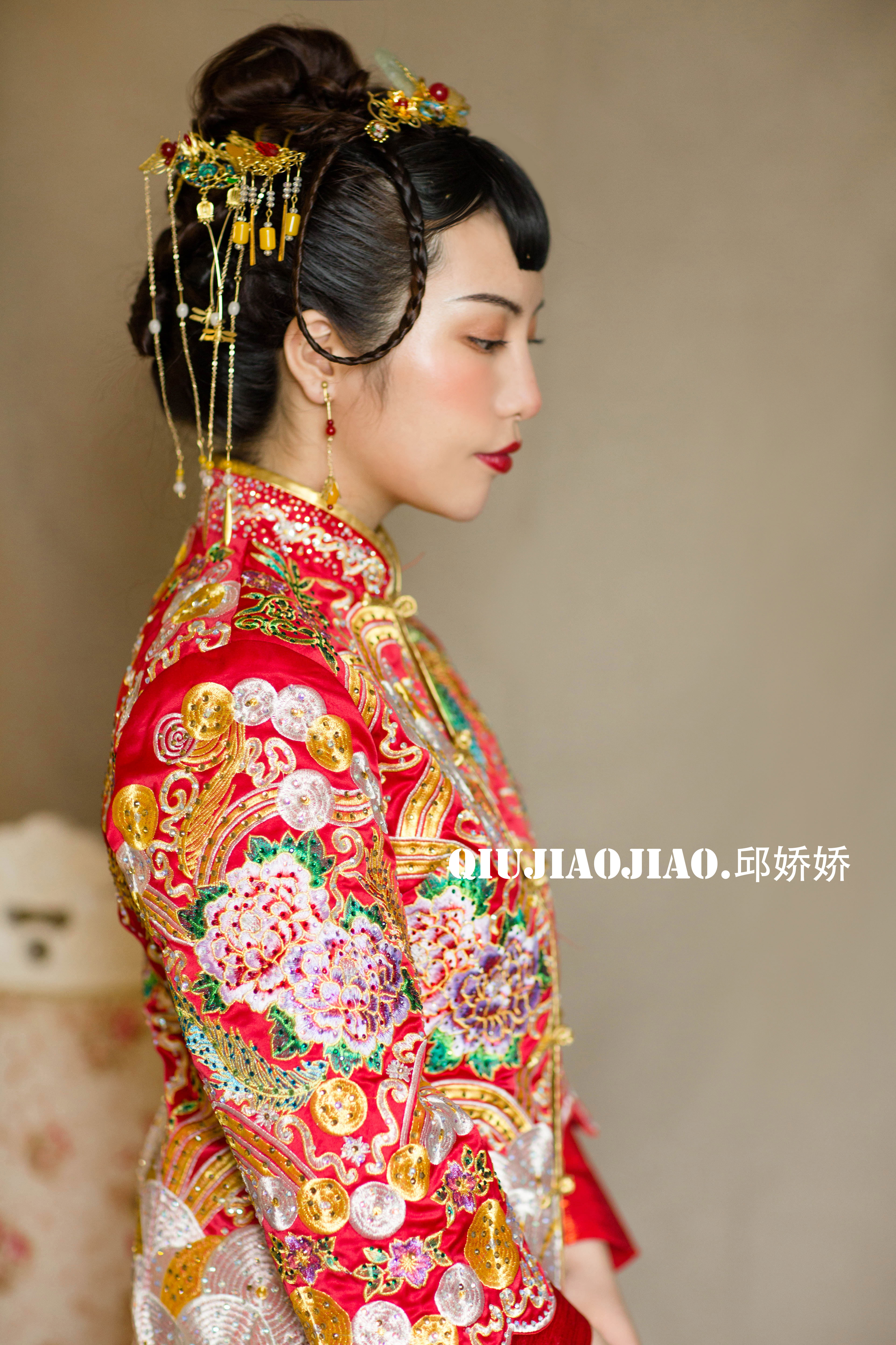 中式新娘礼服,