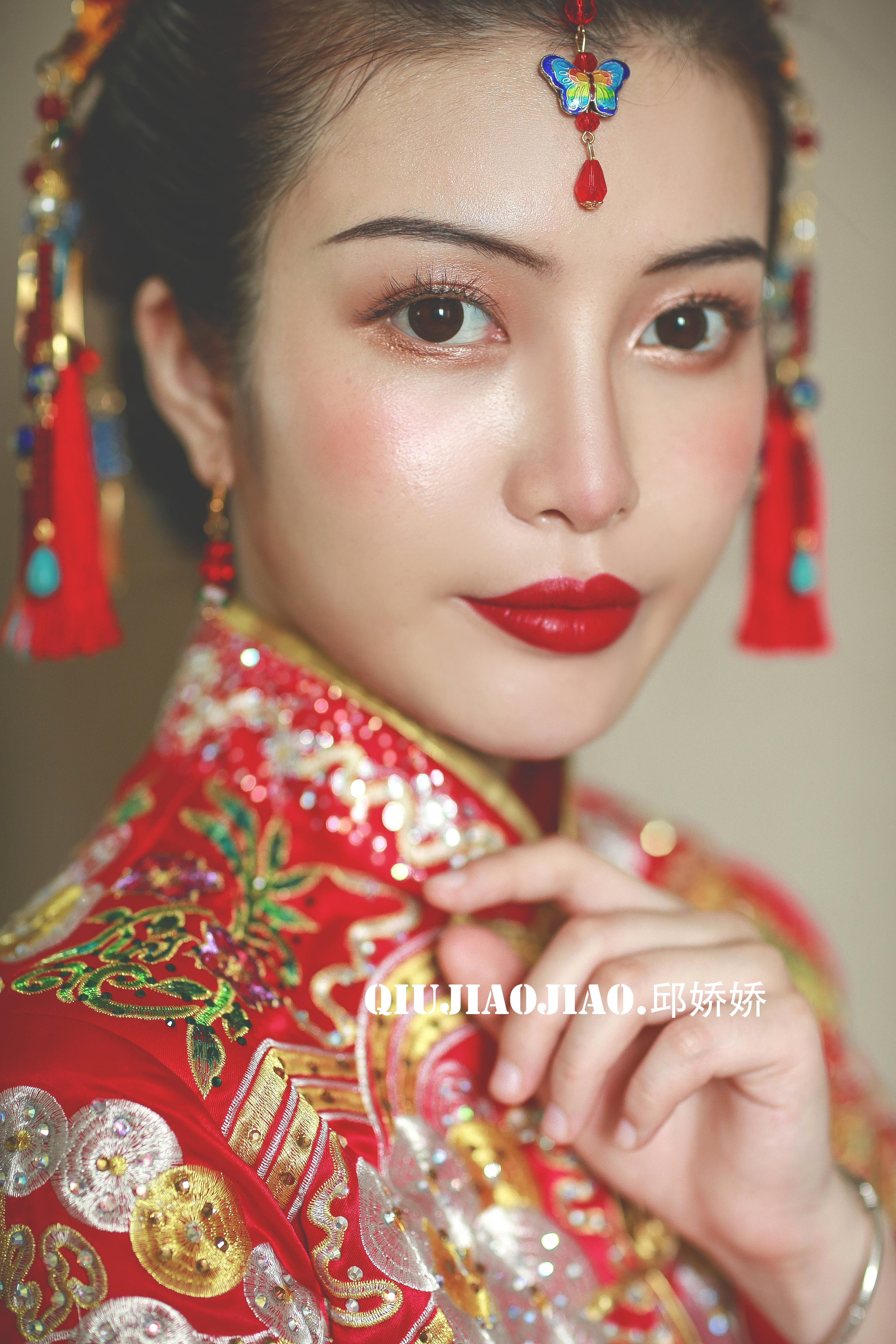 中式新娘造型,中式新娘妆,