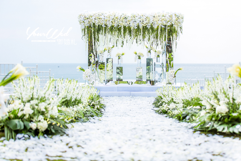 背景墙,仪式区,仪式花亭,