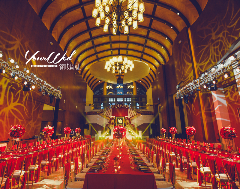 婚礼婚宴,西式长餐桌,