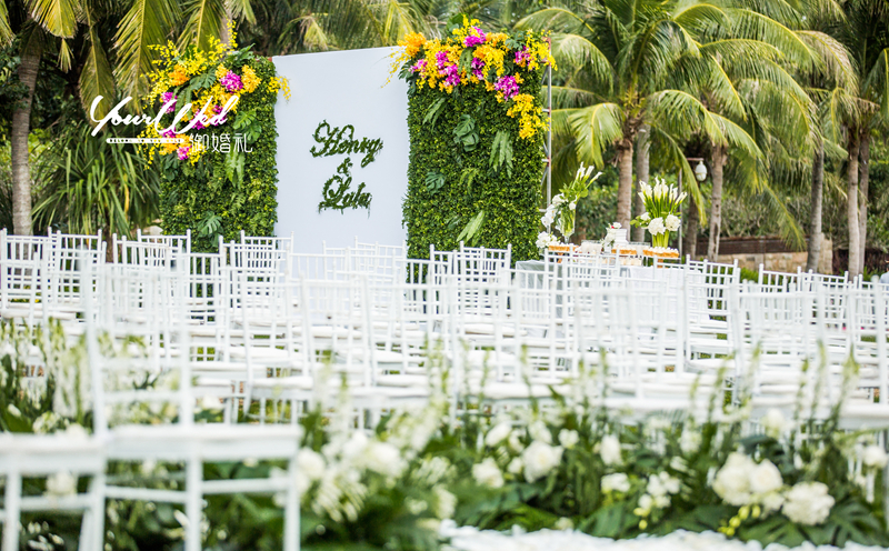 迎宾区,背景墙,清新婚礼,