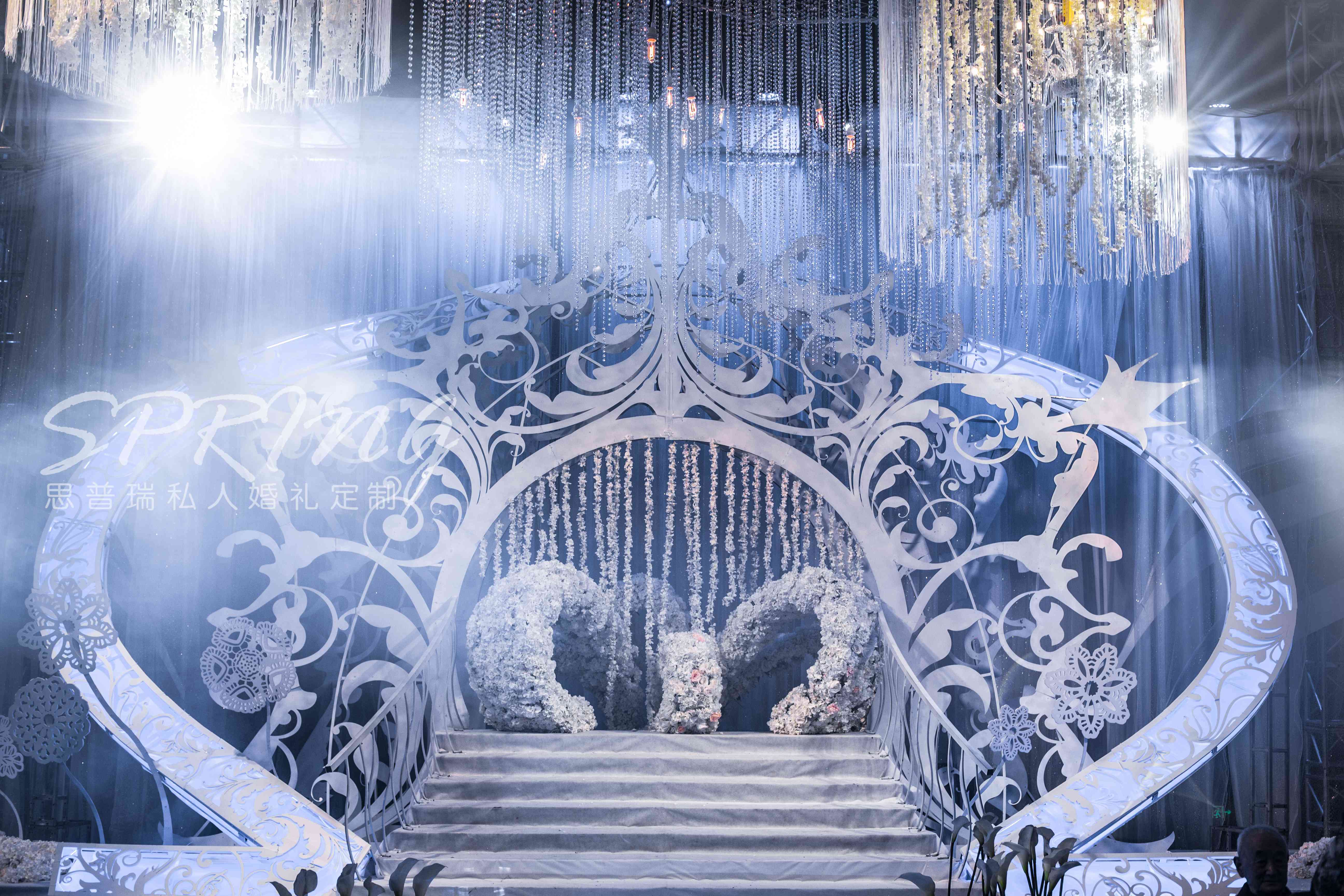 花艺设计,唯美梦幻风婚礼,镂空,