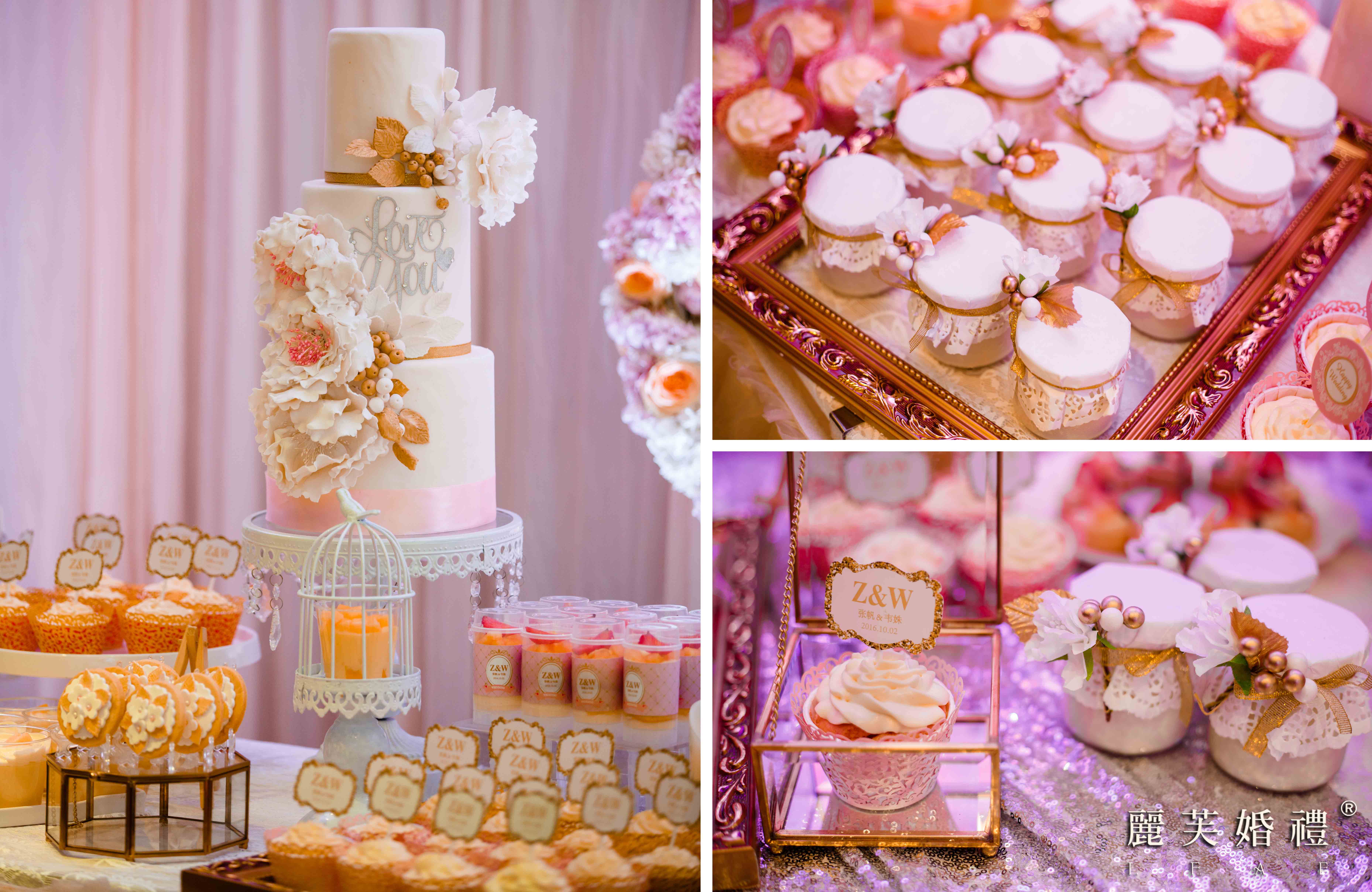 婚礼甜品,婚礼蛋糕,cupcake,