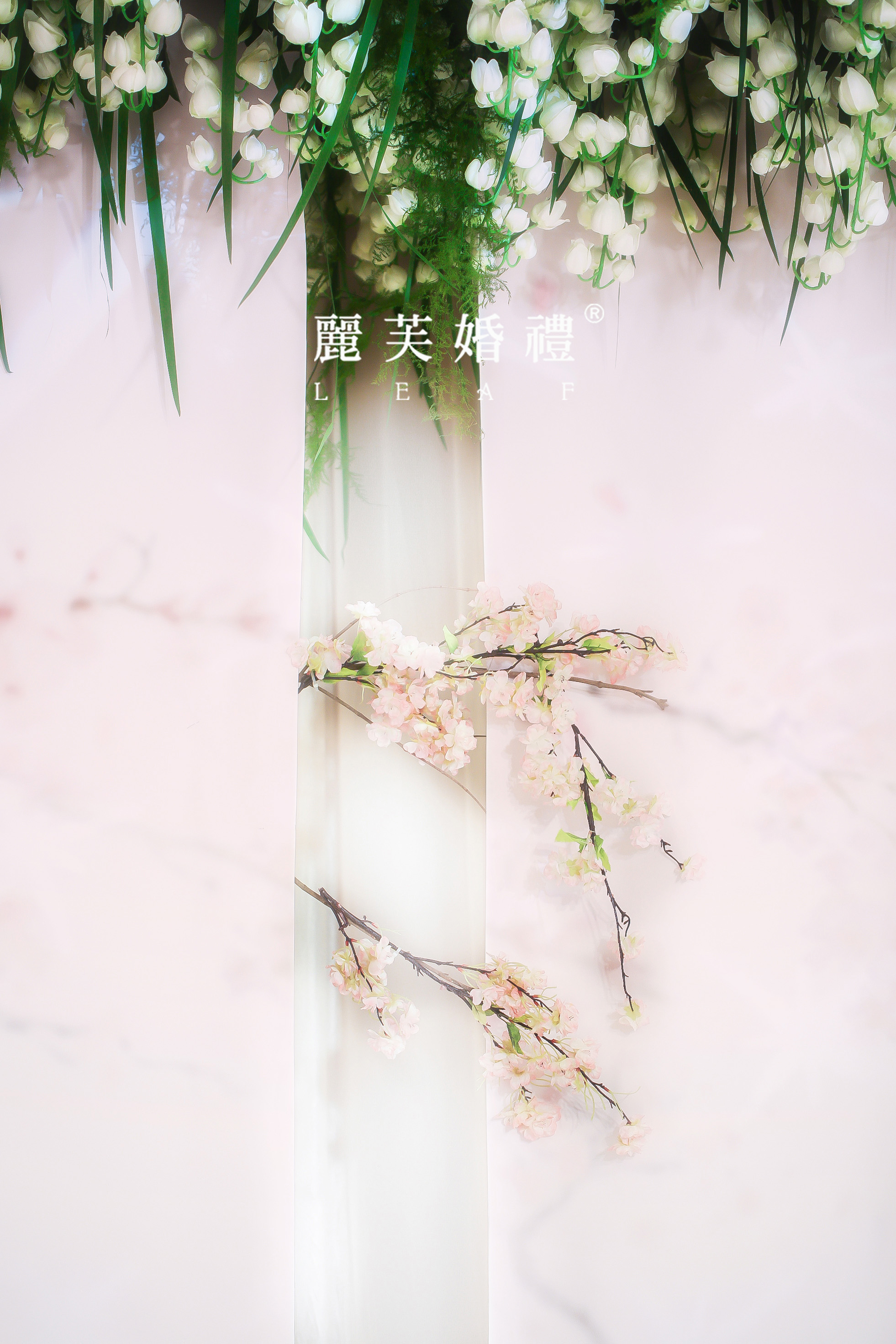鲜花吊饰,樱花,清新唯美婚礼,
