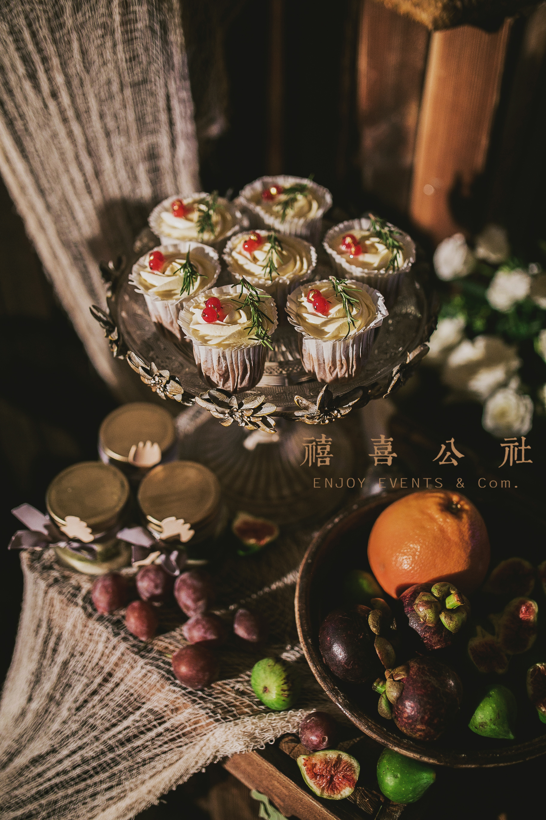 婚礼甜品,cupcake,