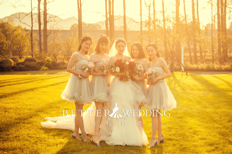婚礼跟拍,伴娘合影,