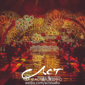 ACT婚礼策划中心:金色奢华大气风主题婚礼《爱上拜占庭的红色赞美诗》