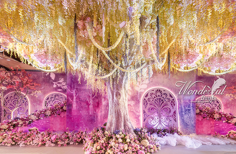 粉晶色梦幻婚礼《Tree of love》