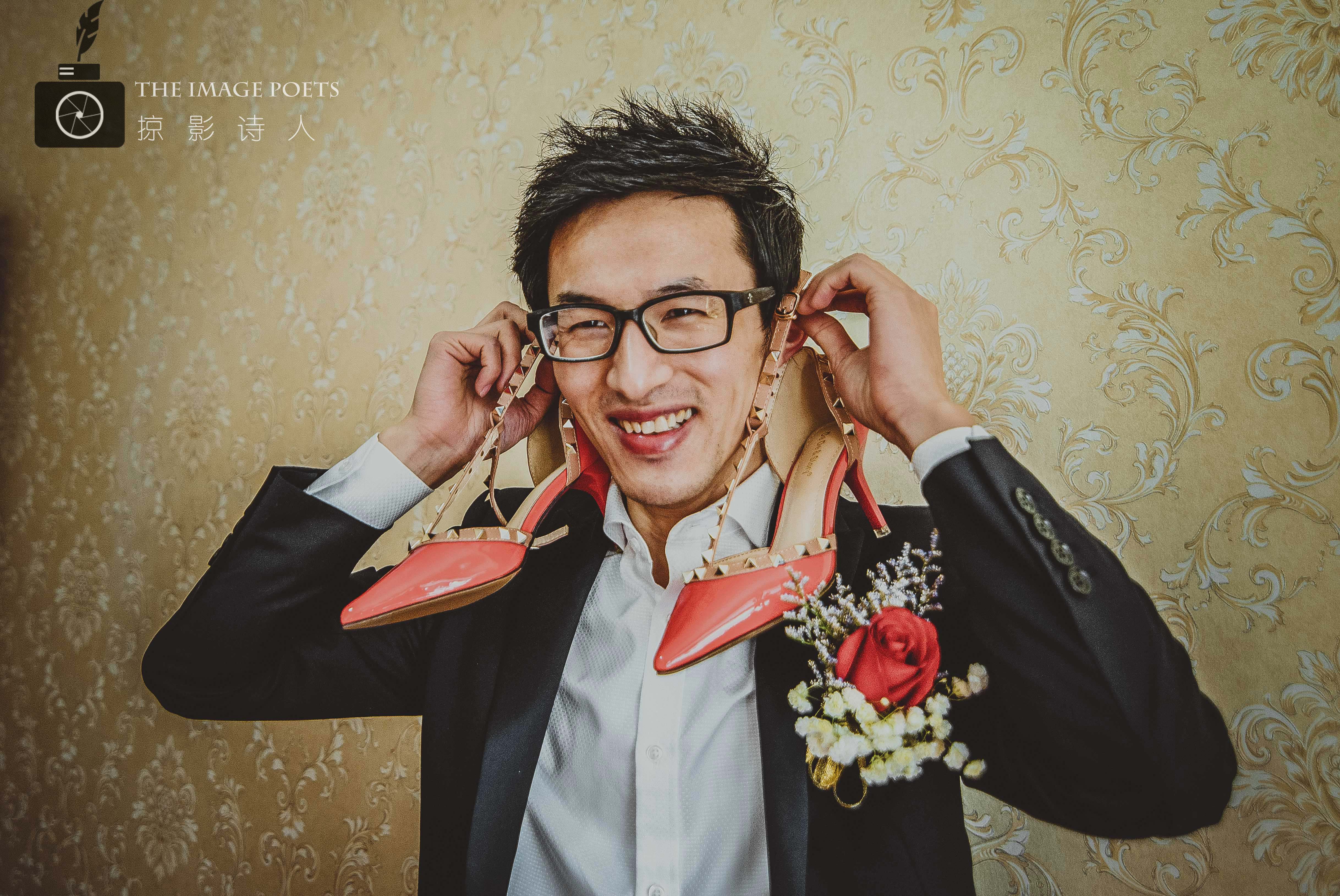 婚鞋,新郎造型,