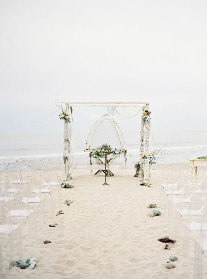 沙滩婚礼,仪式区,