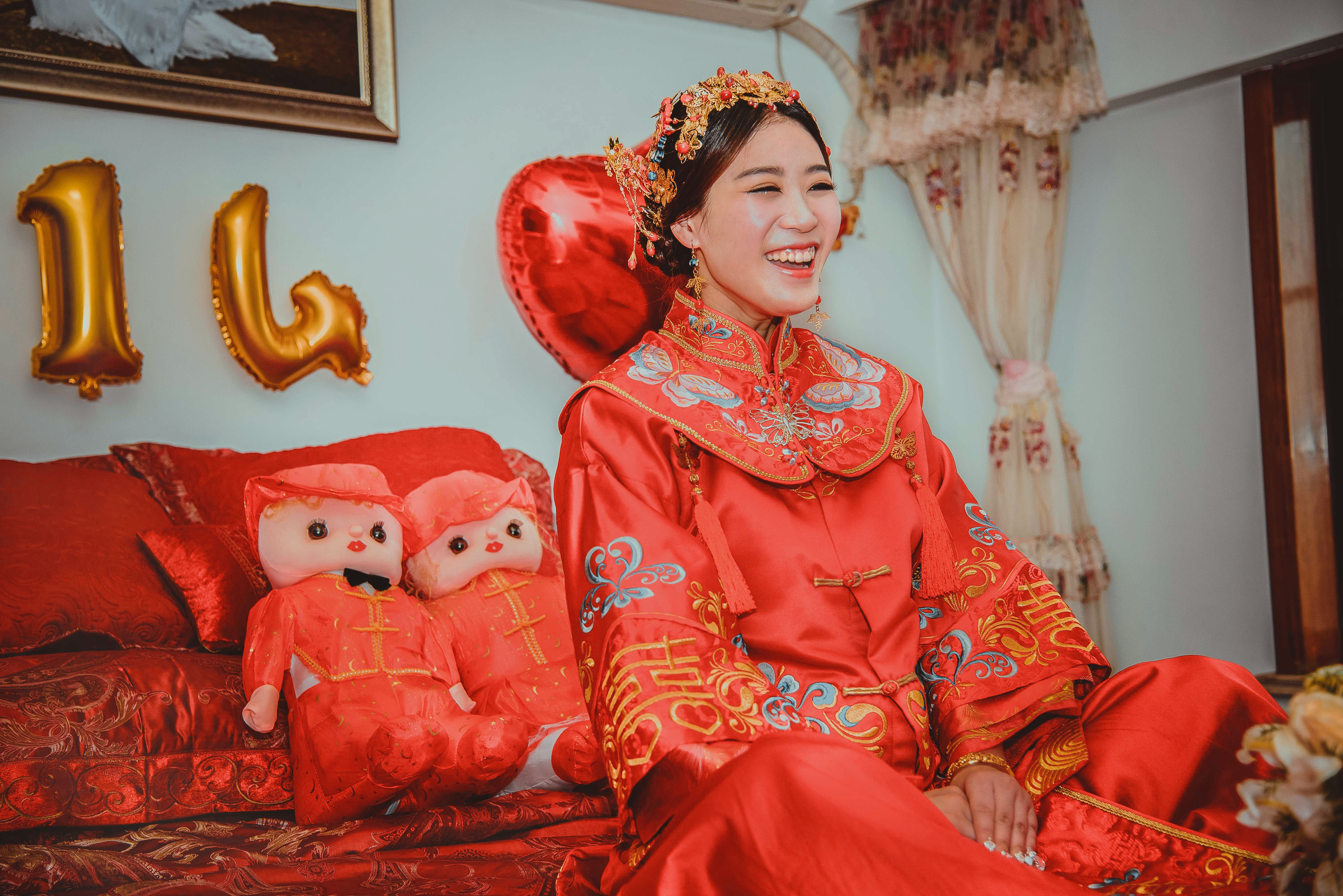 中式新娘礼服,秀禾服,中式新娘造型,