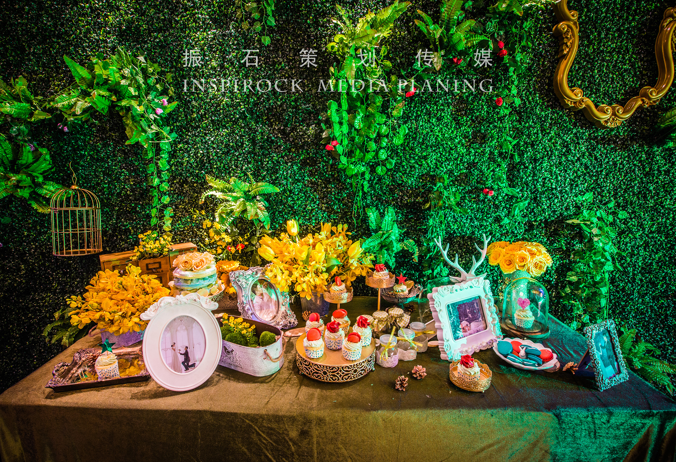 婚礼甜品,cupcake,相框,