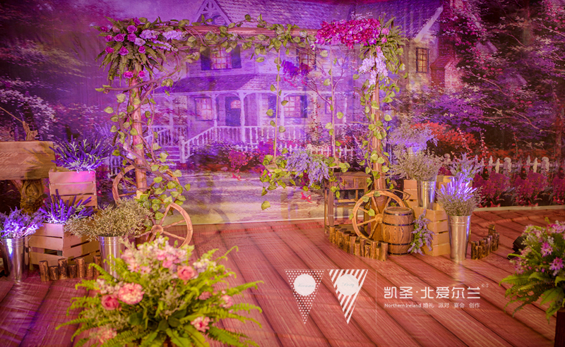 诗意的薰衣草油画风婚礼《拾光.微暖》-来自凯圣婚礼制造客照案例 |婚礼精选