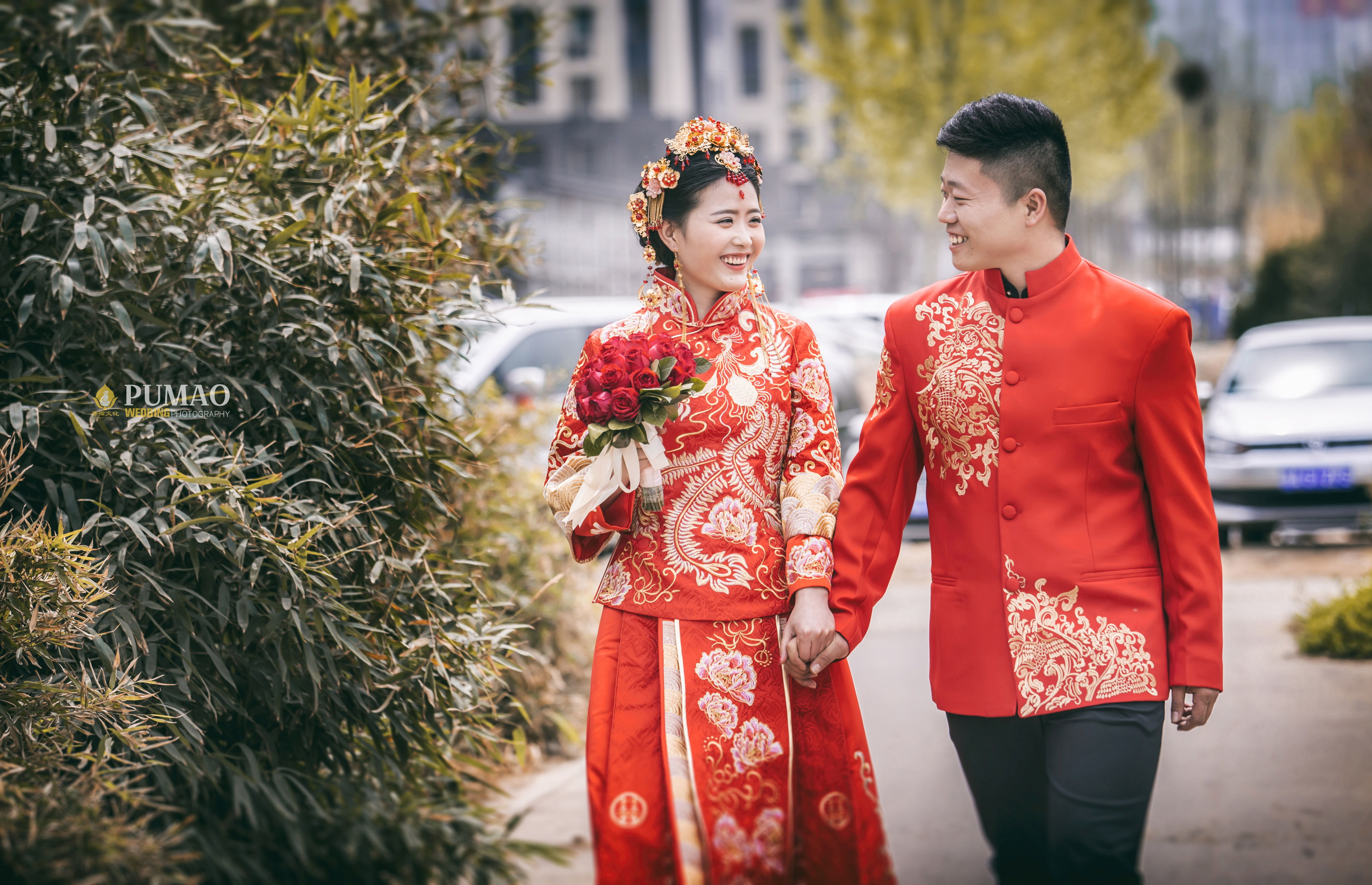 中式婚礼,中式新娘礼服,秀禾服,