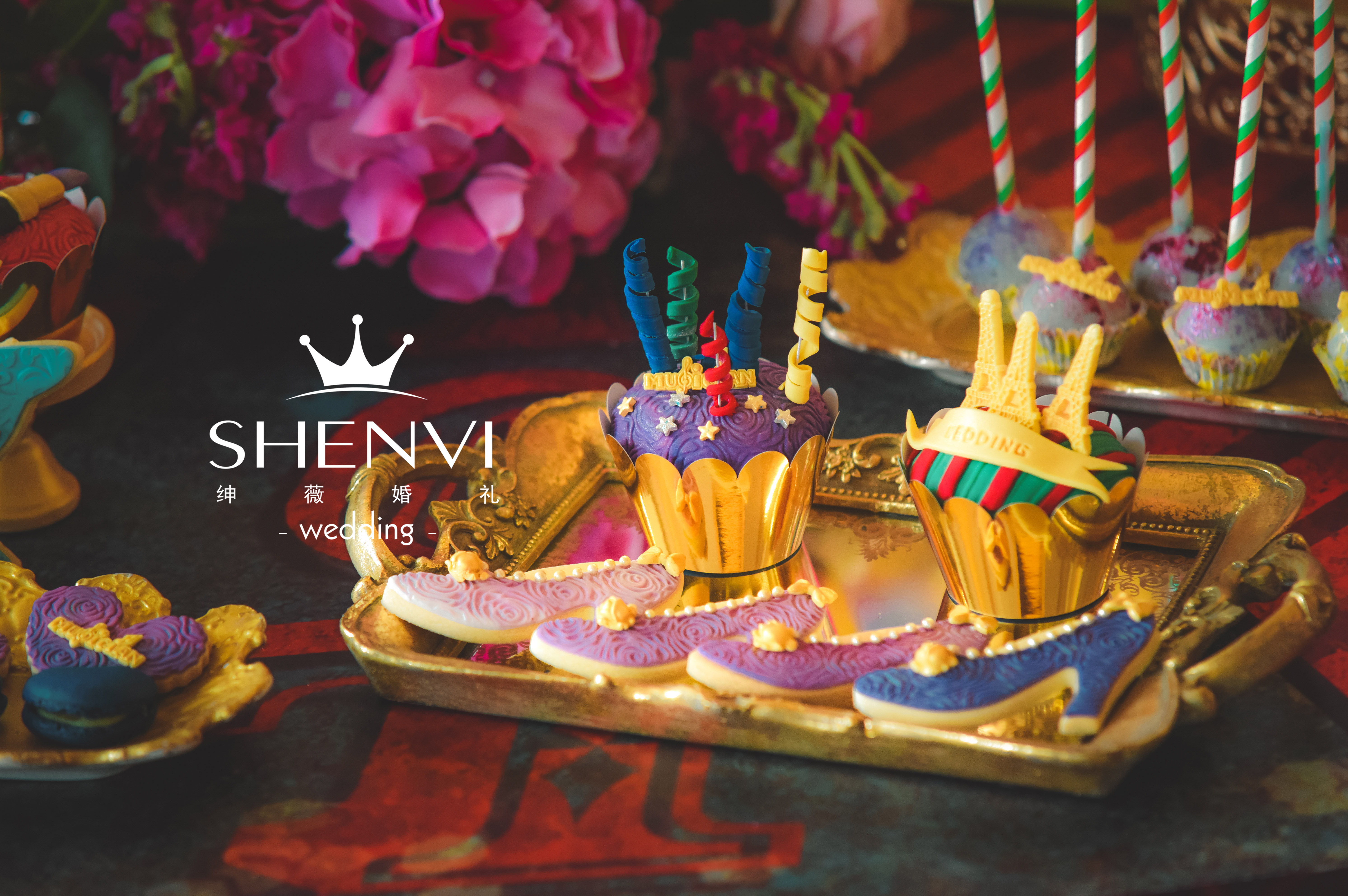 婚礼甜品,cupcake,