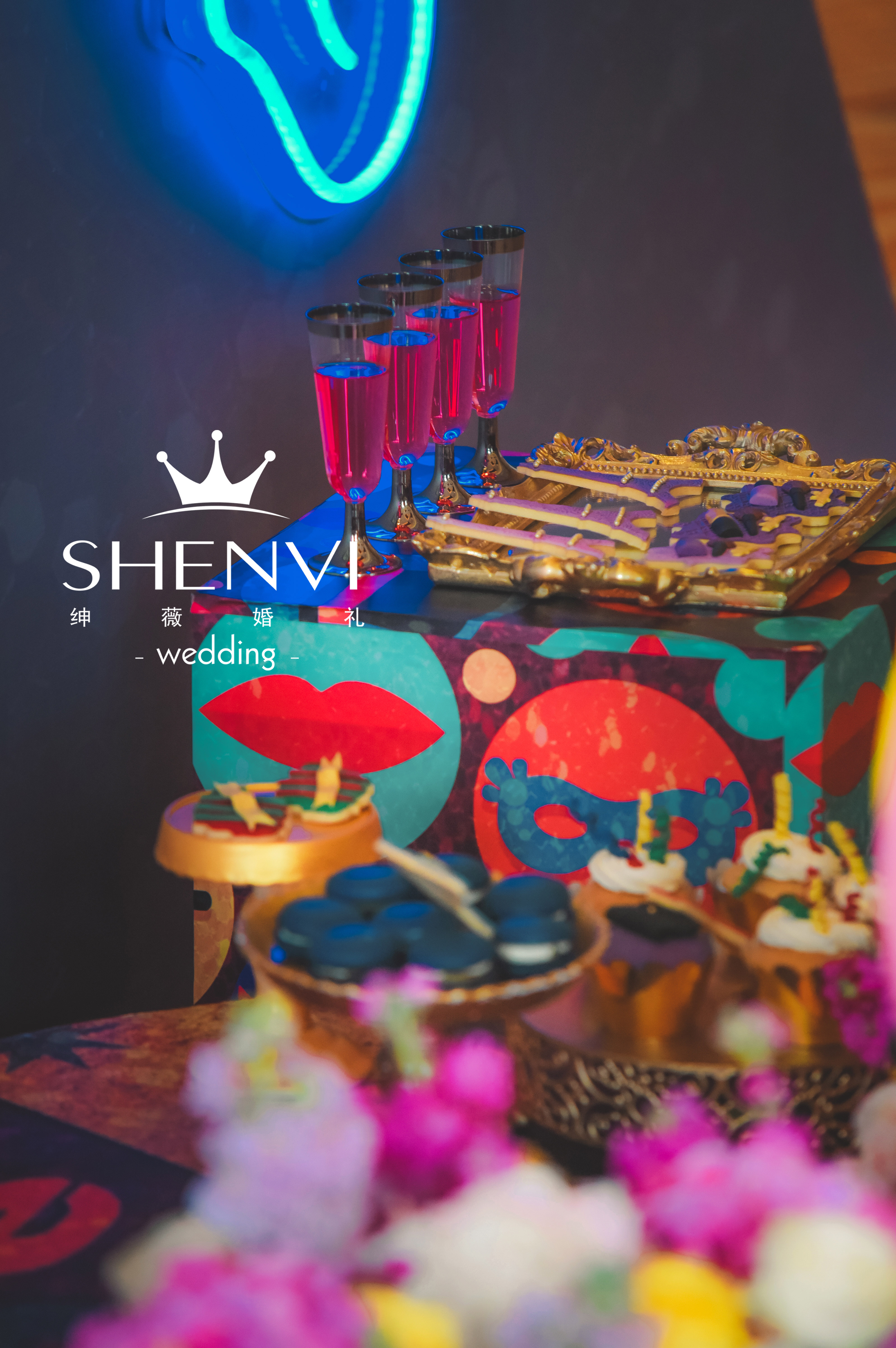 婚礼甜品,马卡龙,